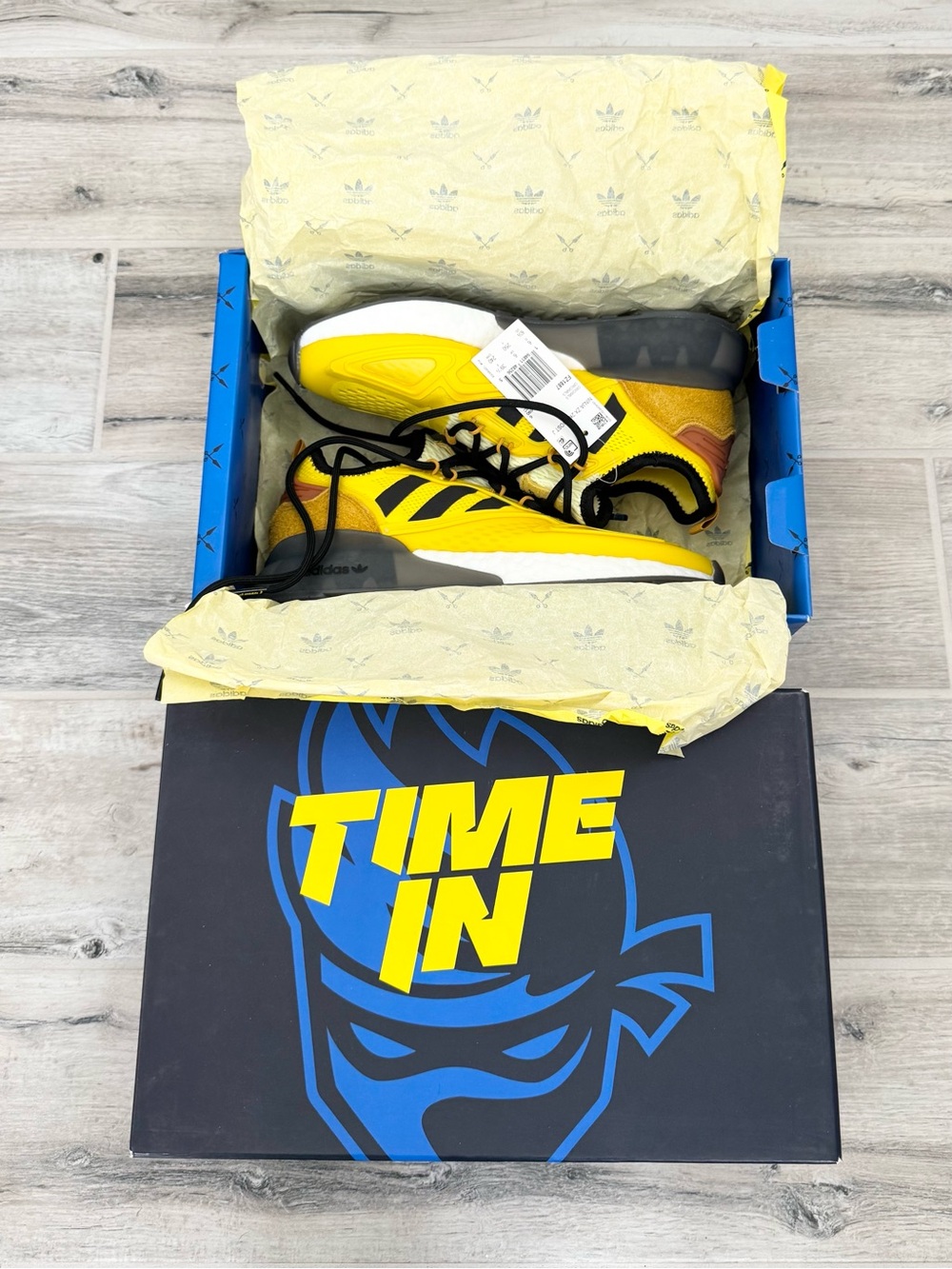 Adidas Yellow Ninja ZX 2K Boost JR Shoes